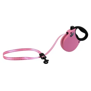 Alcott Adventure Retractable Belt Dog Leash - Pink (X-Small, 10 ft)
