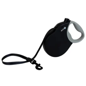 Alcott Expedition Retractable Belt Dog Leash - Black (Large, 24 ft)