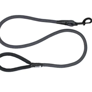 Alcott Reflective Rope Leash with Padded Handle Black X-Large/Large, 5 ft