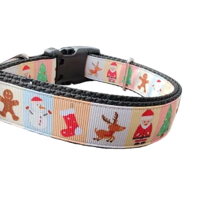 All Things Christmas Nylon Dog Collar