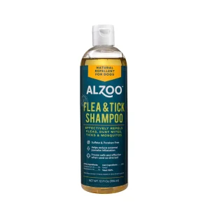Alzoo Plant Based Flea & Tick Pet Shampoo 12 oz