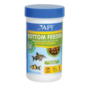 API Bottom Feeder Premium Shrimp Sinking Pellets Fish Food, 1.5 oz