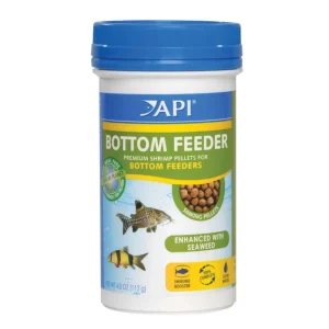 API Bottom Feeder Premium Shrimp Sinking Pellets Fish Food, 4 oz