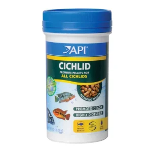 API Cichlid Premium Floating Pellets Fish Food, 2.5 oz