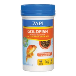 API Goldfish Premium Sinking Pellets Fish Food, 4 oz