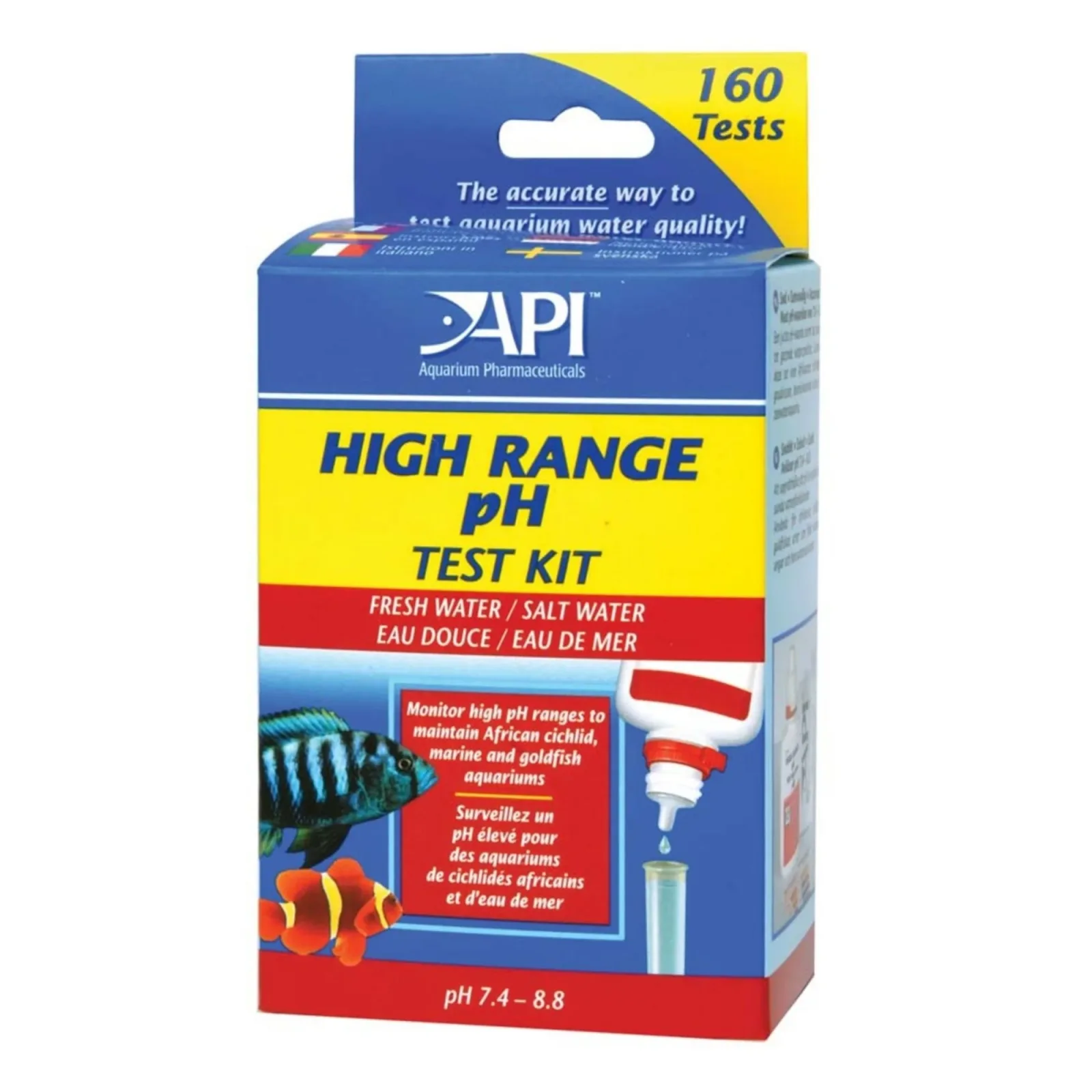 API High Range pH Test Kit for Freshwater and Saltwater Aquarium