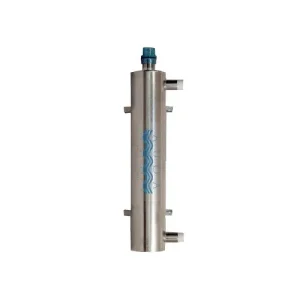 Aqua UV Stainless Steel 25 watt UV Sterilizer with Wiper, 2" Outlets by Aqua Ultraviolet