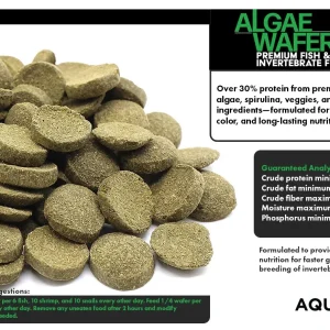 Aquatic Arts Algae Wafers for Fish and Invertebrates (8 oz.)