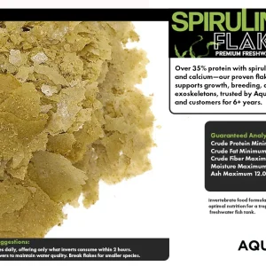 Aquatic Arts Spirulina Flakes Premium Freshwater Food (1 -2oz.)