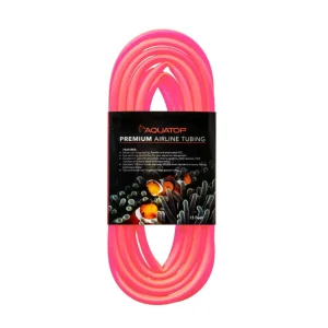 AquaTop Airline Tubing Neon, Red, 13 ft