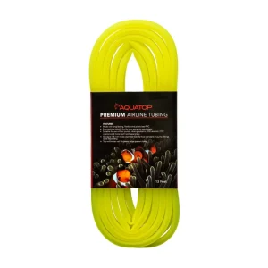 AquaTop Airline Tubing Neon, Yellow, 13 ft