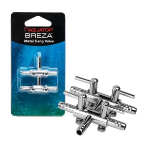 AquaTop BREZA Metal Gang Valve 4Way, Silver