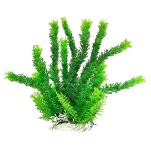 AquaTop Cabomba Aquarium Plant with Weighted Base, Green, 12 in
