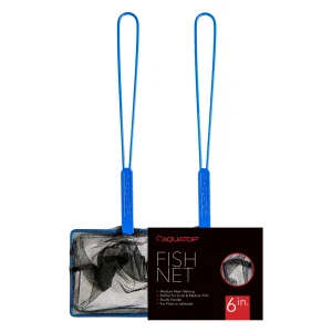 Aquatop Fish Net Medium Mesh Standard Handle 6 in