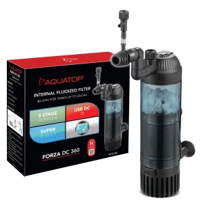 Aquatop Forza DC 360 Internal Fluidized Filter for Tanks up to 26gal 26 gal