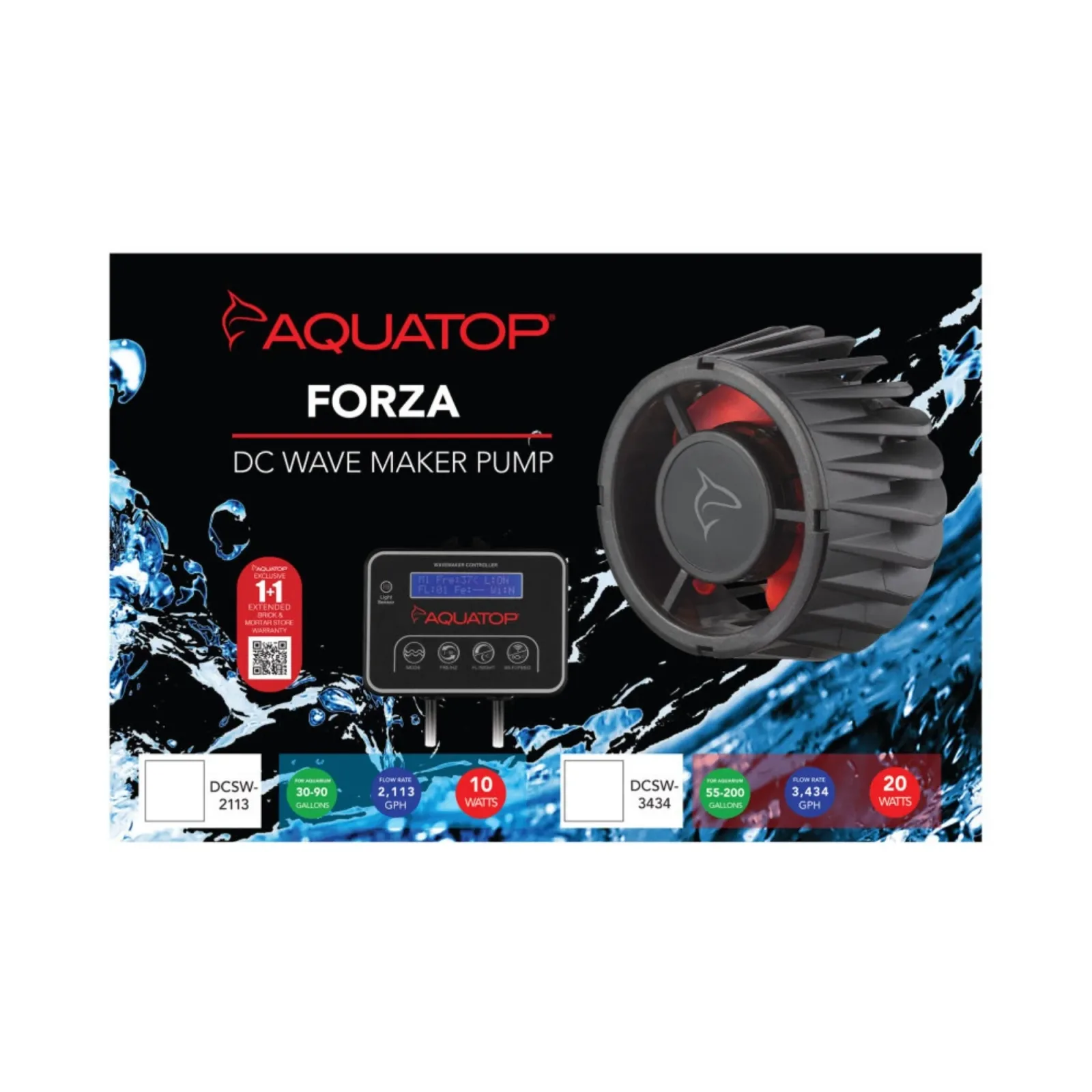 AquaTop Forza DC Wave Maker Pump, 20W, 3434 GPH
