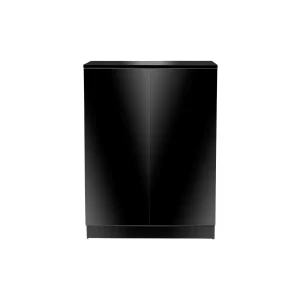 Aquatop Forza Premier 2-Door Cabinet for Rimmed Tanks Black 24.5In X 13.7In X 31.5 in
