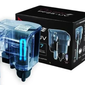 AquaTop Hang on Power Aquarium Filter PF15-UV with UV Sterilization Translucent Blue