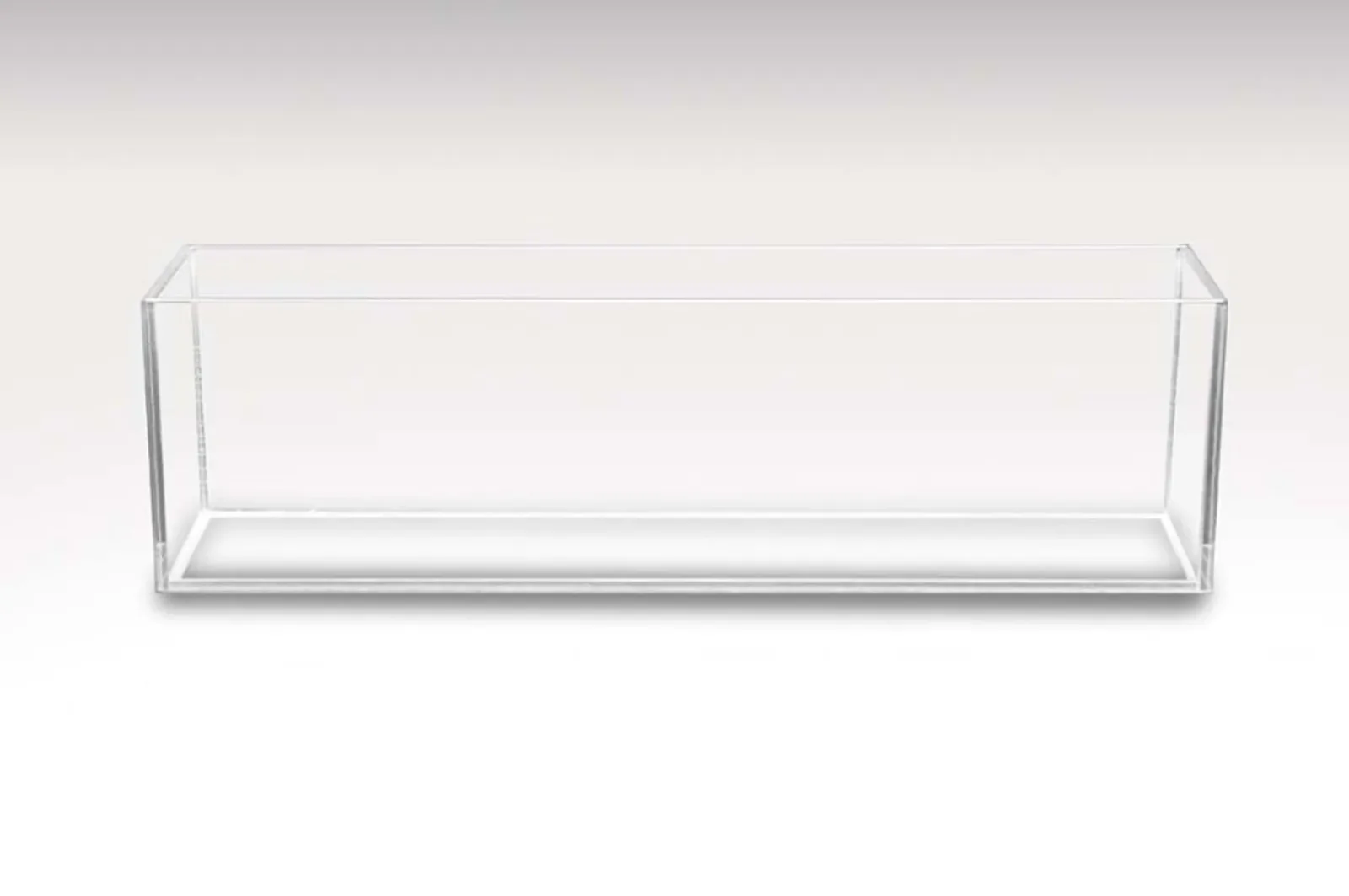 AquaTop High Clarity Bookshelf Style Aquarium, Clear, 12 gal, 8X35X10 in