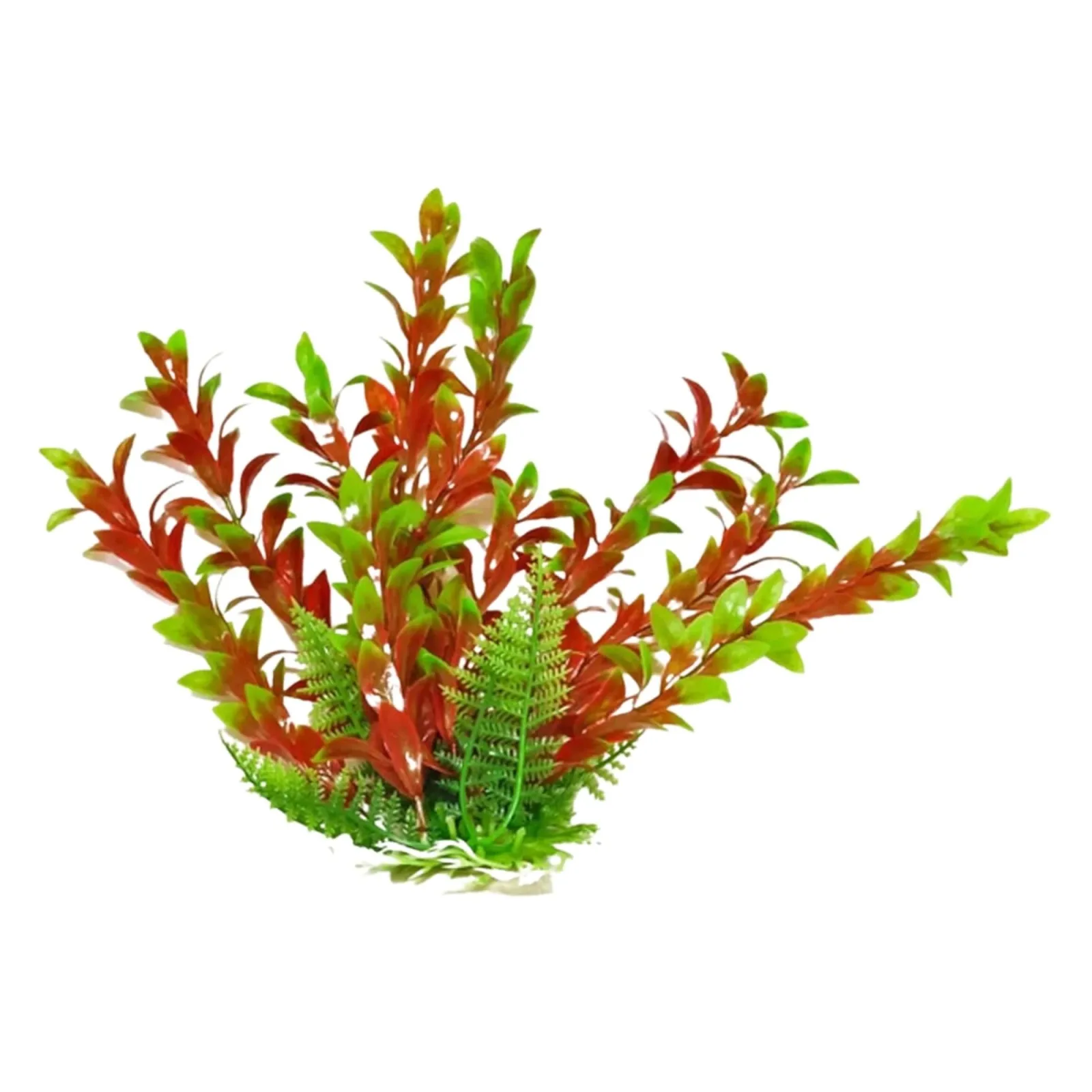 AquaTop Hygro Aquarium Plant with Weighted Base, Green, Red, 12 in
