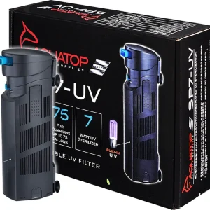 AquaTop Internal SP7UV Submersible UV Aquarium Filter Jet Black