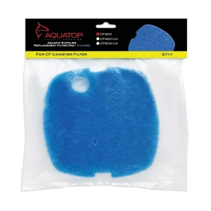 AquaTop Replacement Aquarium Filter Sponge for CF Series Filters For CF-300, Blue 1 ct