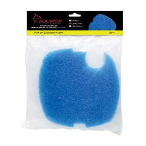 AquaTop Replacement Aquarium Filter Sponge for CF Series Filters For CF-400UV, Blue 1 ct