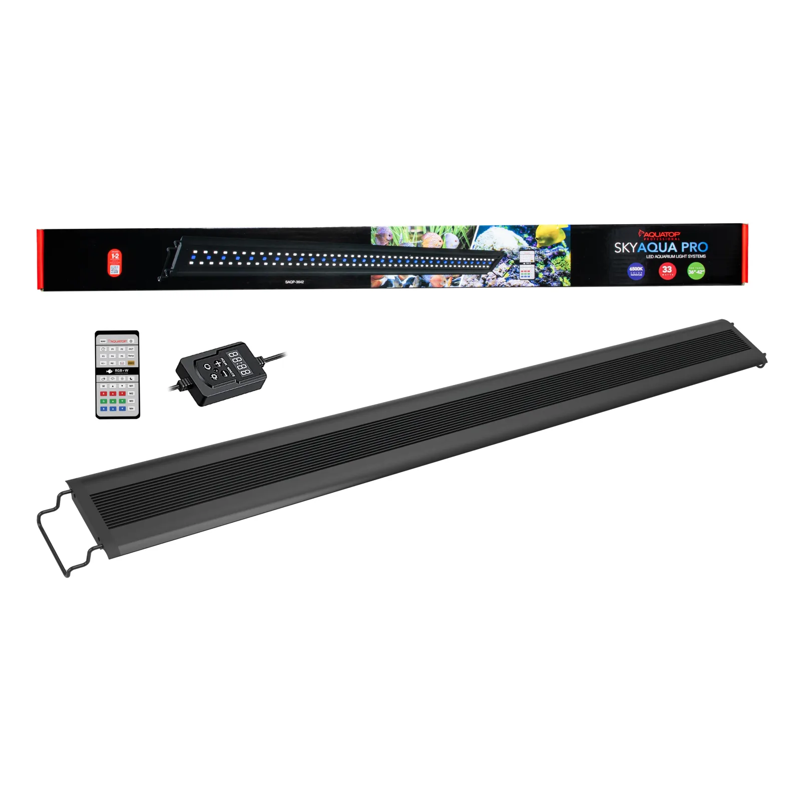 Aquatop SkyAqua Pro LED Light Fixture with IR Remote 6500K 33 W, 36-42 in