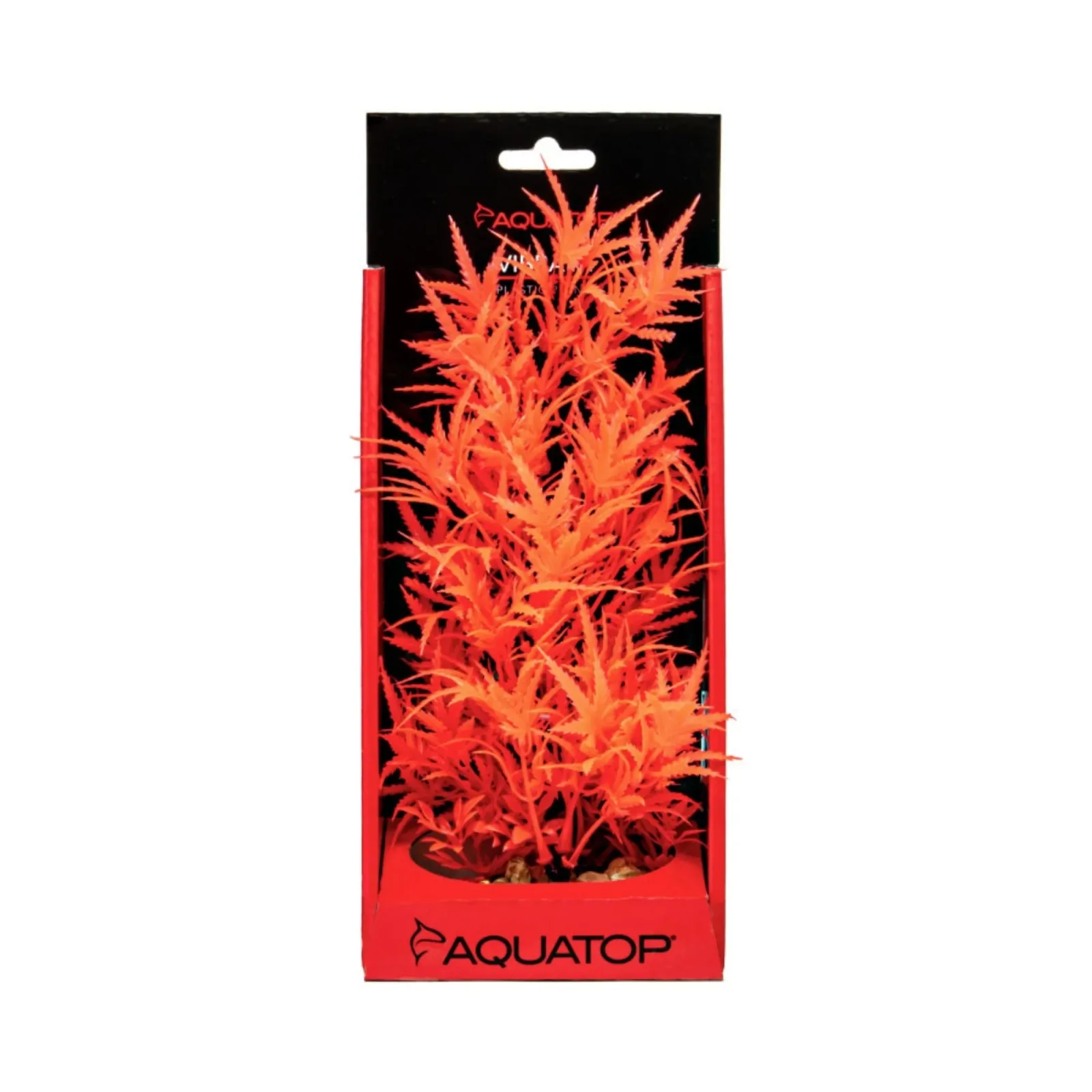 AquaTop Vibrant Fluorescent Cannabis Plant, Red, 10 in