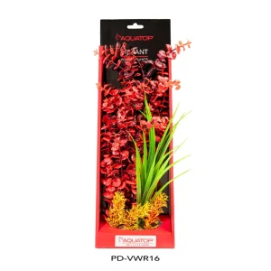 AquaTop Vibrant Wild Plant, Red, 16 in