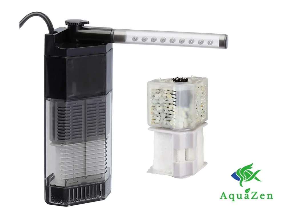AquaZen Nano Corner Filter Bundle with Replacement Cartridge - Image 2