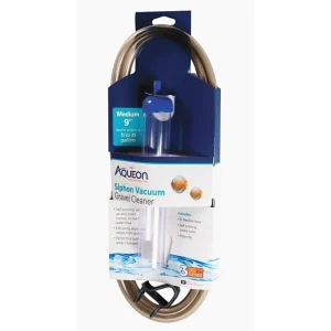 Aqueon Aquarium Siphon Vacuum Aquarium Gravel Cleaner No Bulb, Medium, 9 in