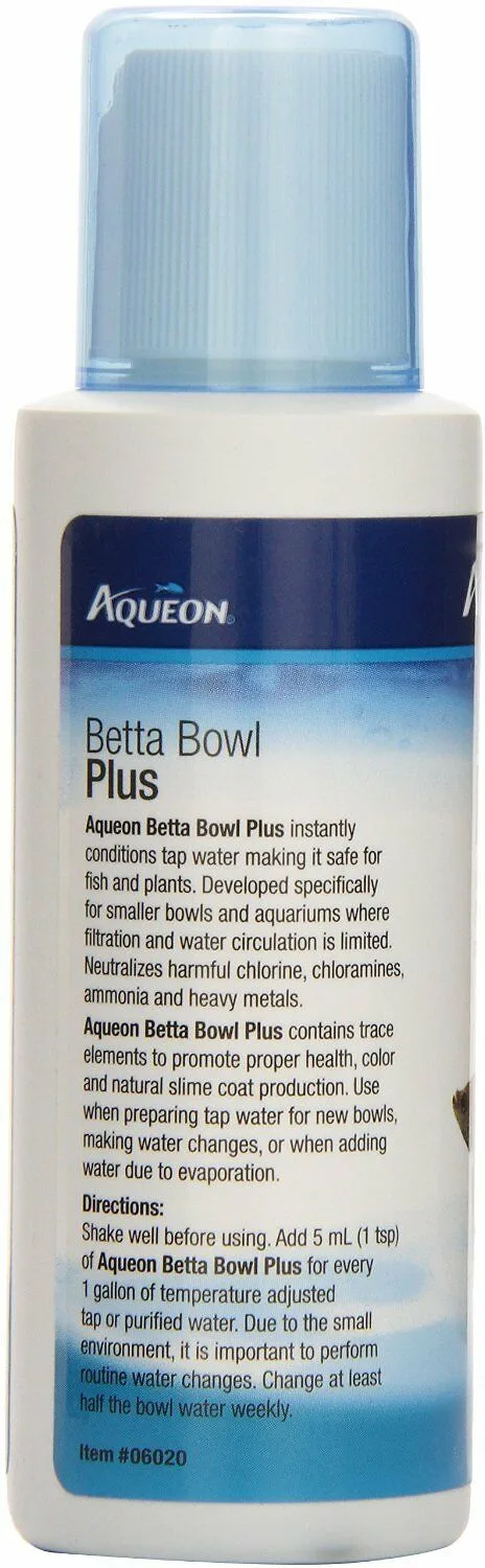 Aqueon Betta Bowl Plus Water Conditioner 4 oz - Image 2