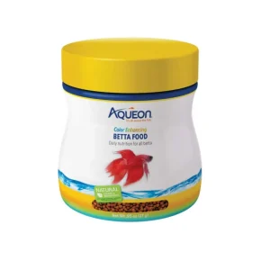 Aqueon Betta Food Color Enhancing Floating Pellet, .95 oz