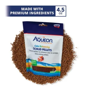 Aqueon Cichlid Food Color Enhancing, 4.5 oz Color