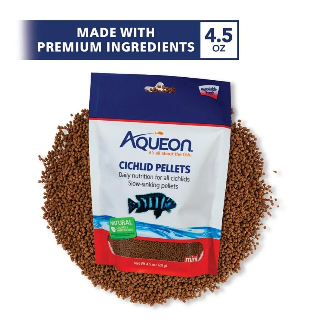Aqueon Cichlid Food Mini, 4.5 oz