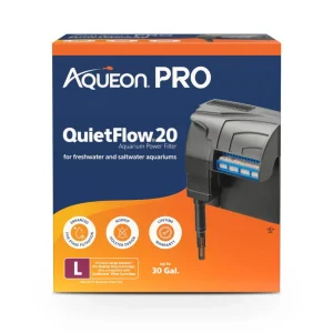 Aqueon PRO QuietFlow Aquarium Power Aquarium Filter Size 20, up to 30 gal