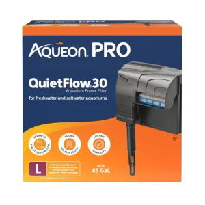 Aqueon PRO QuietFlow Aquarium Power Aquarium Filter Size 30, up to 45 gal