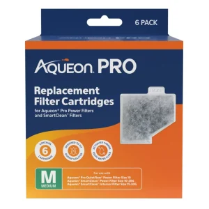 Aqueon Pro Replacement Aquarium Filter Cartridges Medium, 3 ct