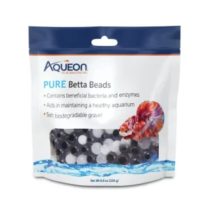 Aqueon PURE Betta Beads Black &, White, 8.8 oz