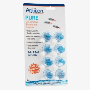 Aqueon PURE Live Beneficial Bacteria 8 ct, 6 ct, 30 gal