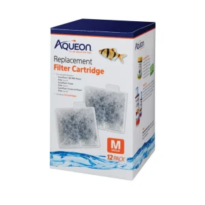 Aqueon Replacement Aquarium Filter Cartridges Medium, 12 ct