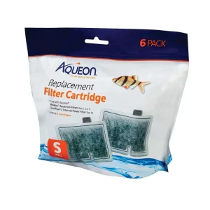 Aqueon Replacement Aquarium Filter Cartridges Small, 6 ct