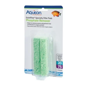 Aqueon Replacement Specialty Aquarium Filter Pads Phosphate Remover, 20/75