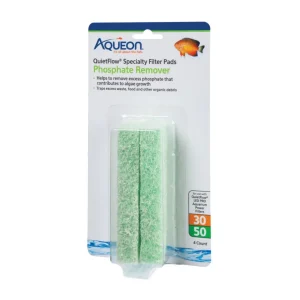 Aqueon Replacement Specialty Aquarium Filter Pads Phosphate Remover, 30/50
