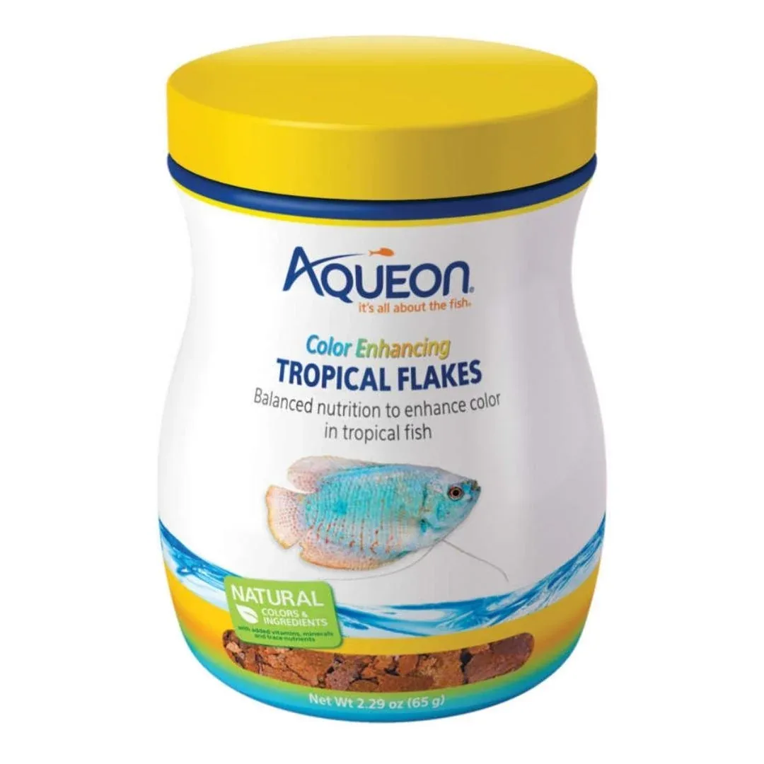 Aqueon Tropical Flakes Color Enhancing 2.29 oz Color