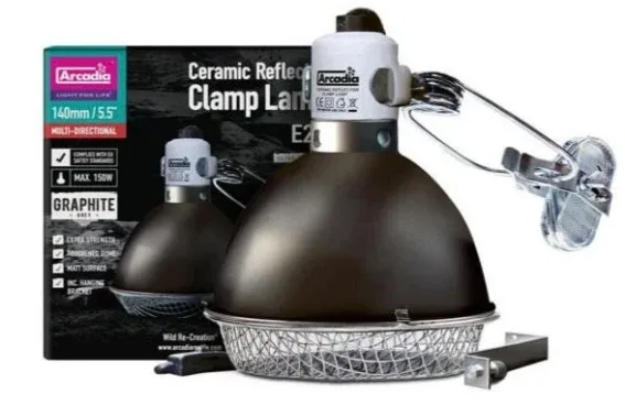 Arcadia Reflector Clamp Lamp with Ceramic holder - Image 2