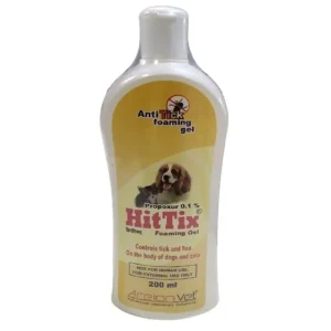 Areion Vet Hittix Anti Tick Foaming Gel (Propoxur) for Dogs and Cats