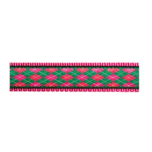 Argyle -- Pink & Green