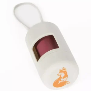Aria Cloud White Waste Bag Dispenser - Clean Minimalist Dog Leash-Attachable Dog Poop Bag Holder